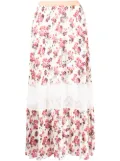 Antonio Marras maxi floral-lace skirt - White