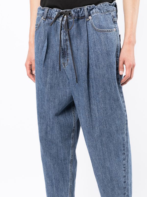 mens tapered cropped jeans