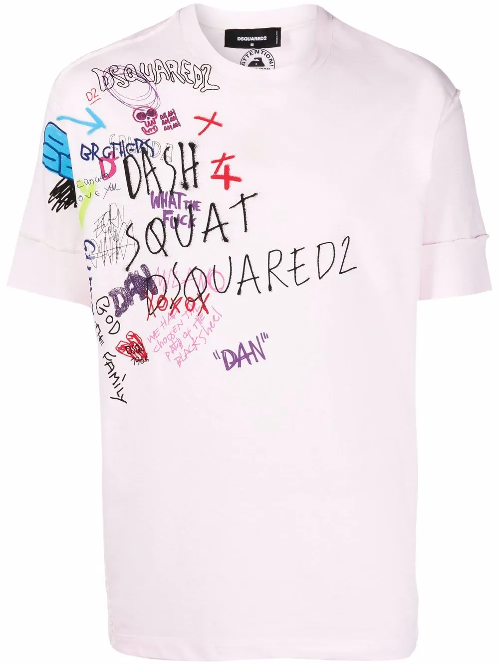 

Dsquared2 playera con logo estampado - Rosado