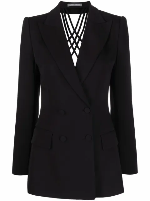 Alberta Ferretti blazer con doble botonadura
