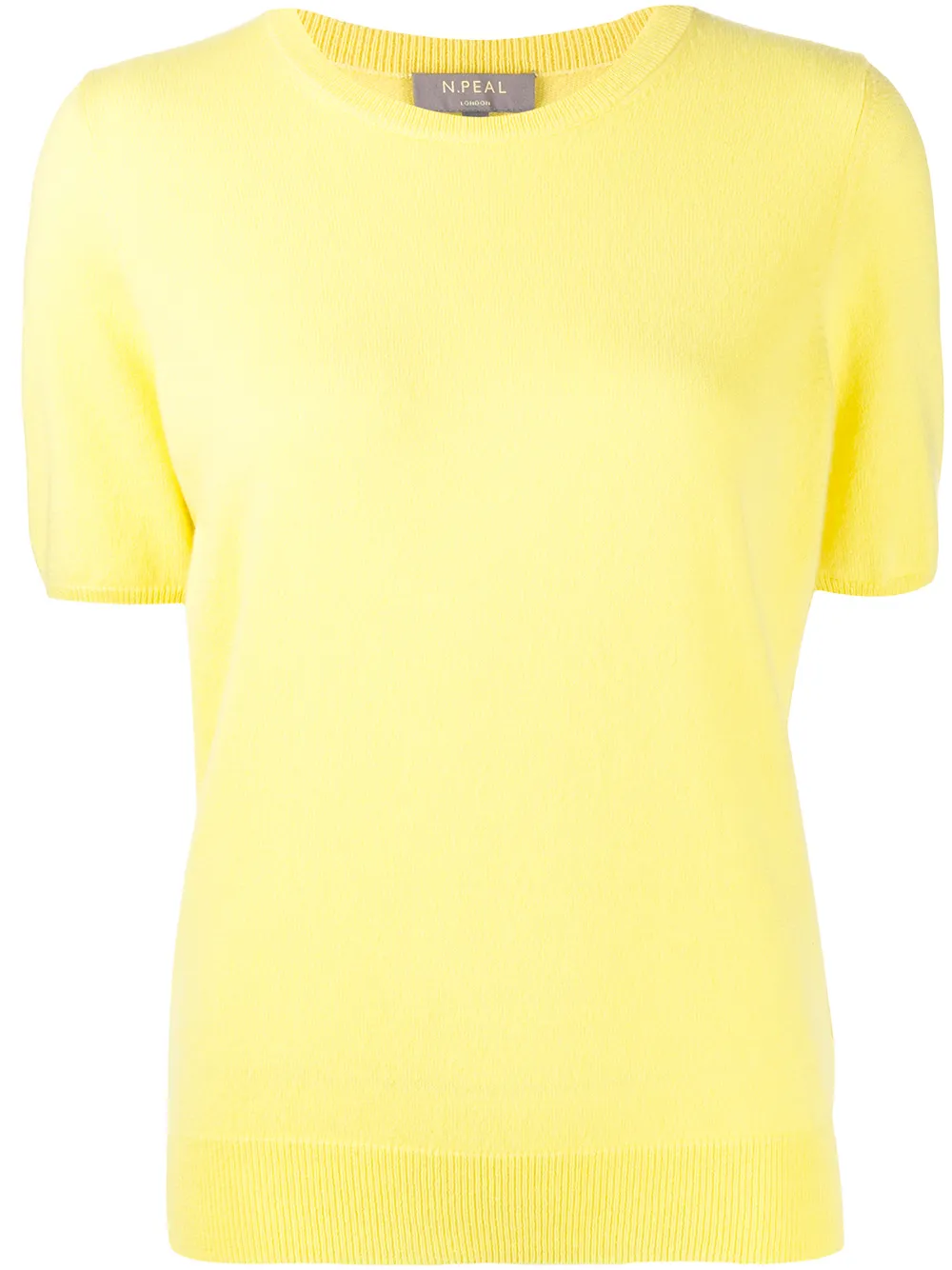 

N.Peal short-sleeve cashmere jumper - Yellow