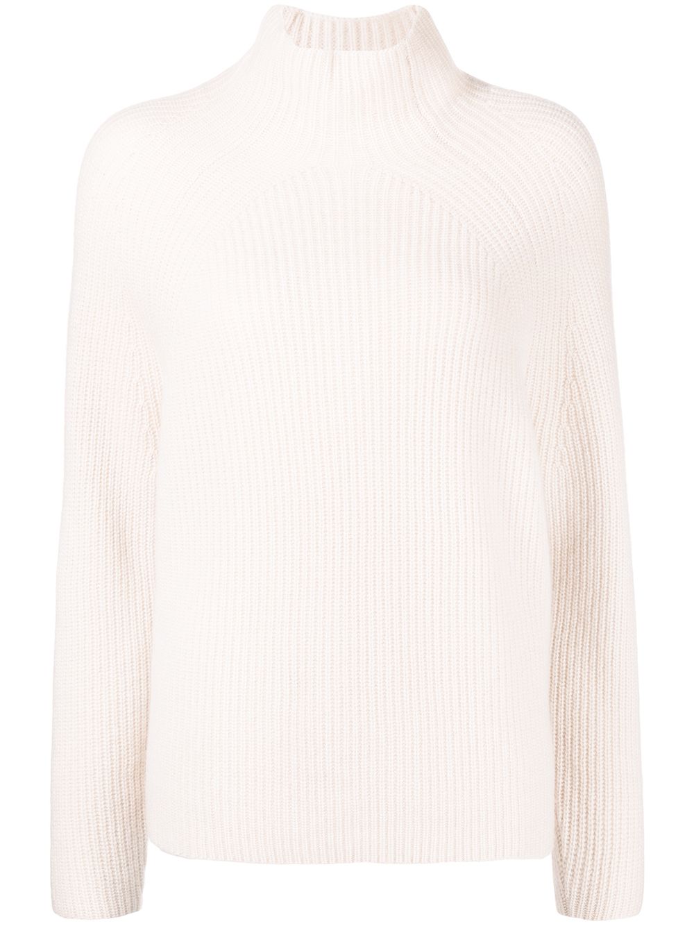 

N.Peal funnel-neck organic cashmere jumper - Neutrals