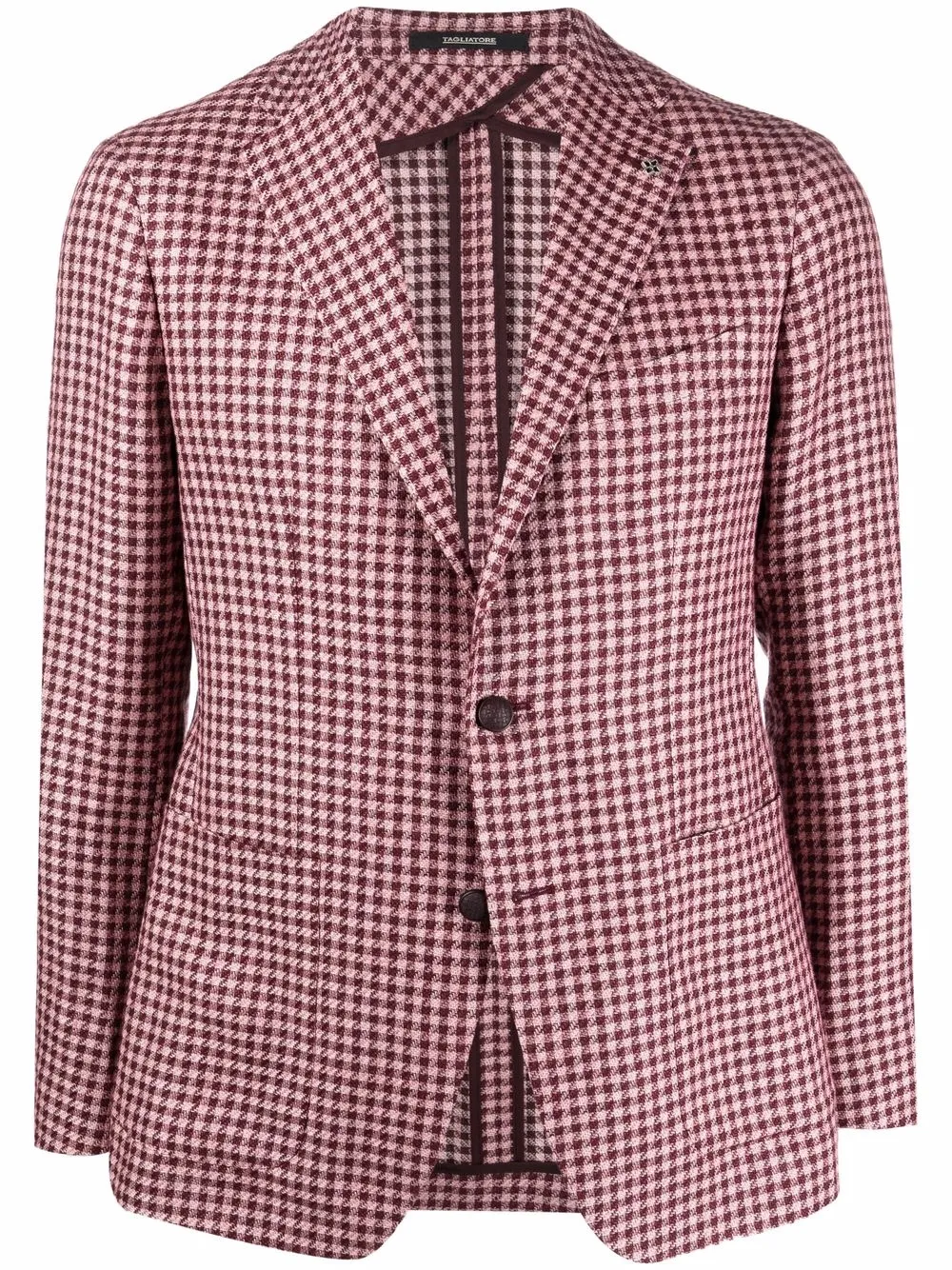 

Tagliatore blazer con motivo pied de poule - Rosado