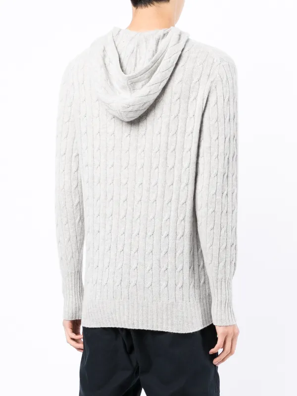 N.Peal cable-knit Hoodie - Farfetch