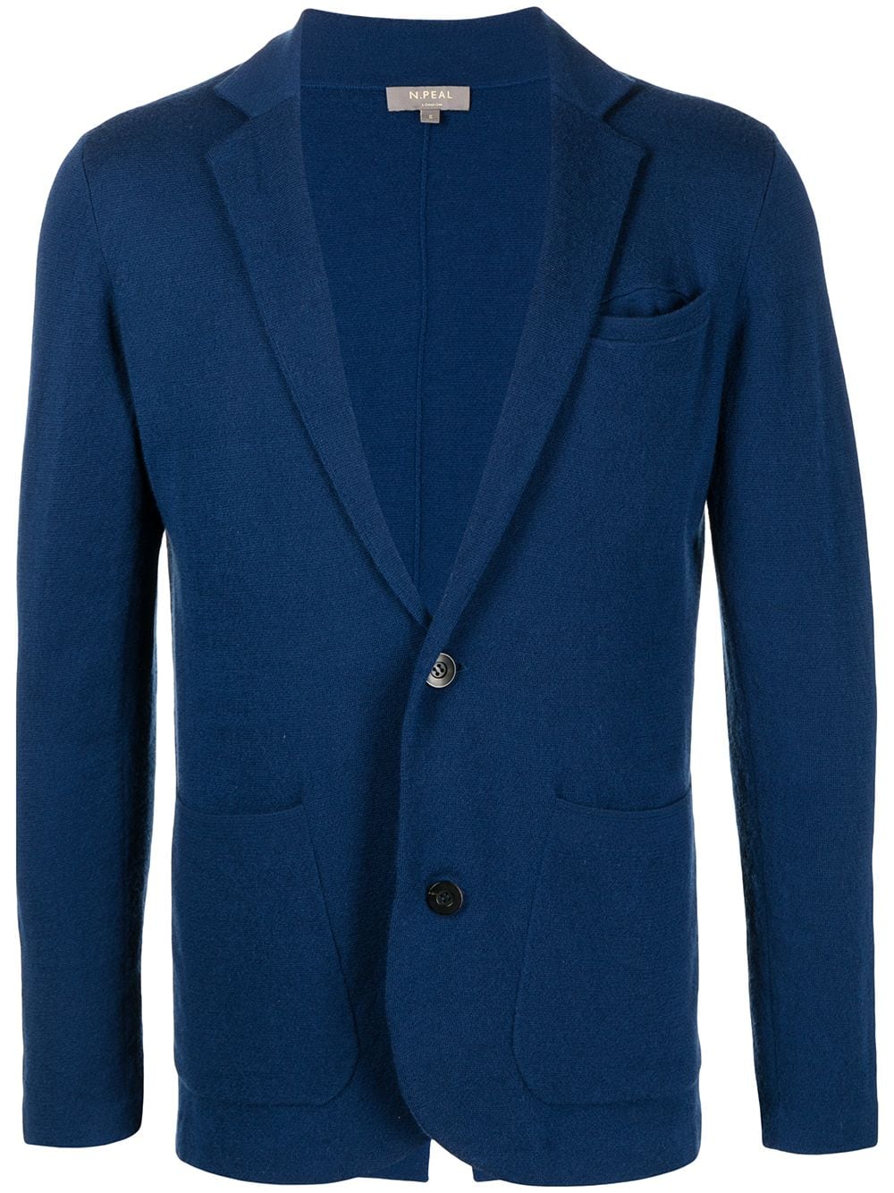 N•peal Cashmere Buttoned Jacket In Blue