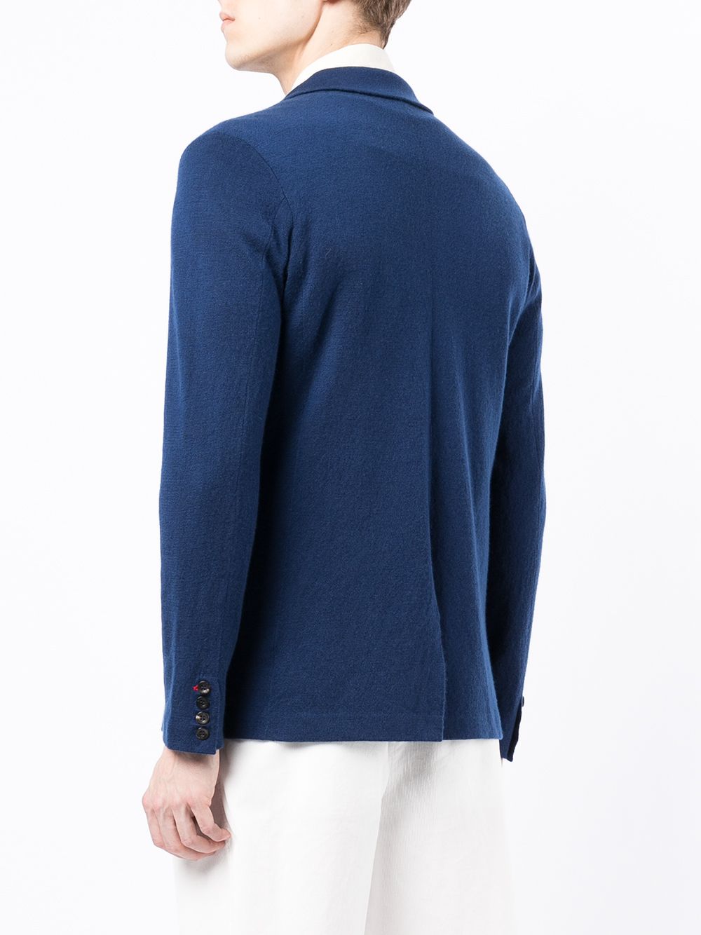 Shop N•peal Cashmere Buttoned Jacket In Blue