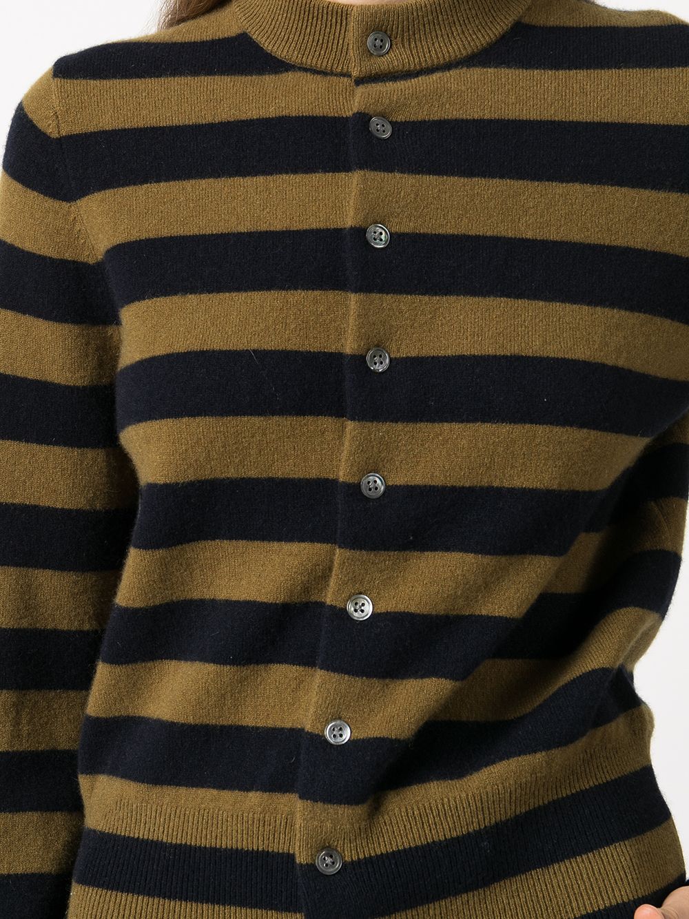 фото Extreme cashmere horizontal-stripe cashmere cardigan