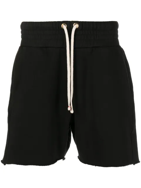 Les Tien raw-cut hem track shorts