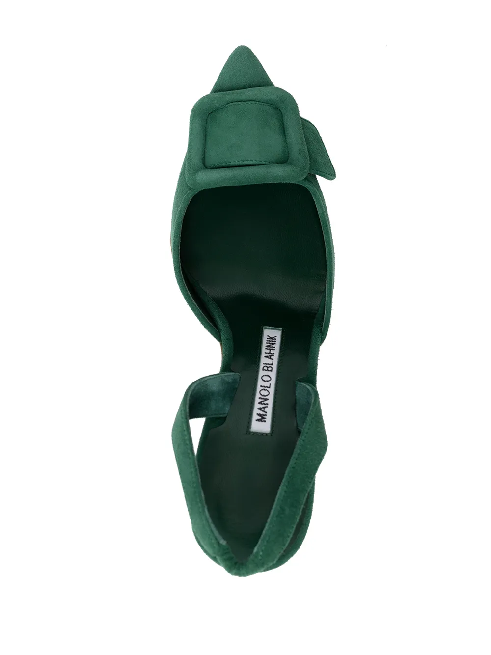 Manolo Blahnik Maysale slingback pumps Groen