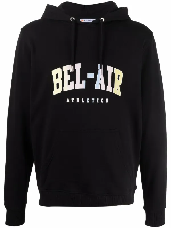 スウェット・トレーナー BEL-AIR ATHLETICS Logo Embroidered Hoodie Black BEL-AIR ATHLETICS Logo Embroidered Hoodie Black