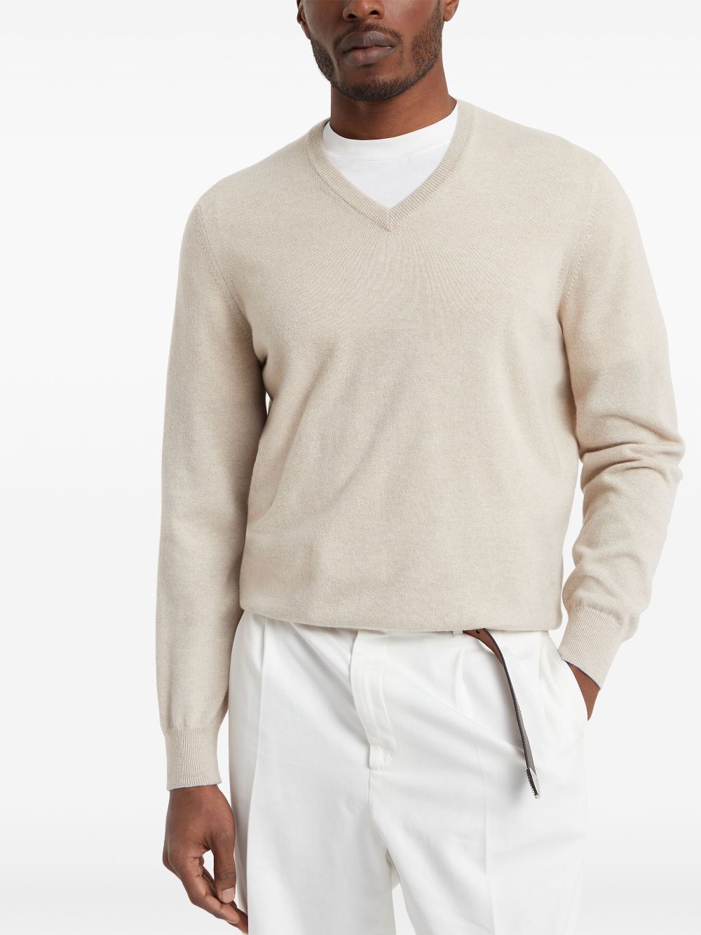 Brunello Cucinelli long-sleeve cashmere jumper Men