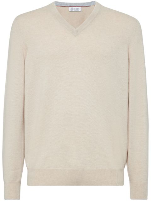 Brunello Cucinelli long-sleeve cashmere jumper Men