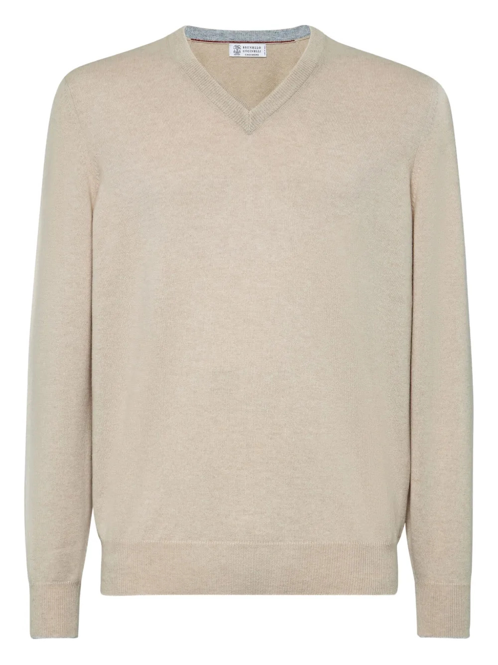 Brunello Cucinelli كنزة كشمير بأكمام طويلة | ألوان محايدة | Image 1