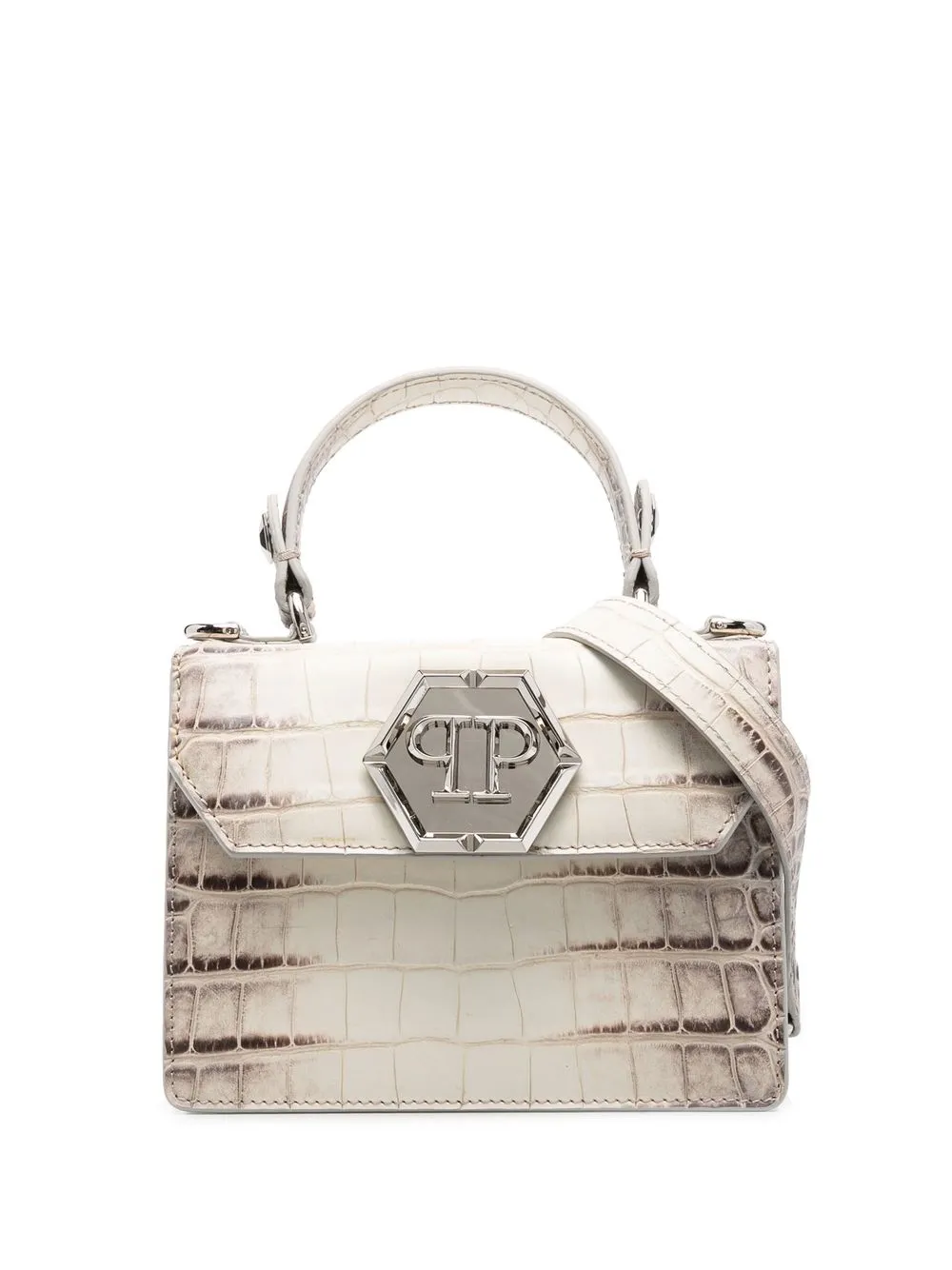 

Philipp Plein tote con logo hexagonal - Neutro