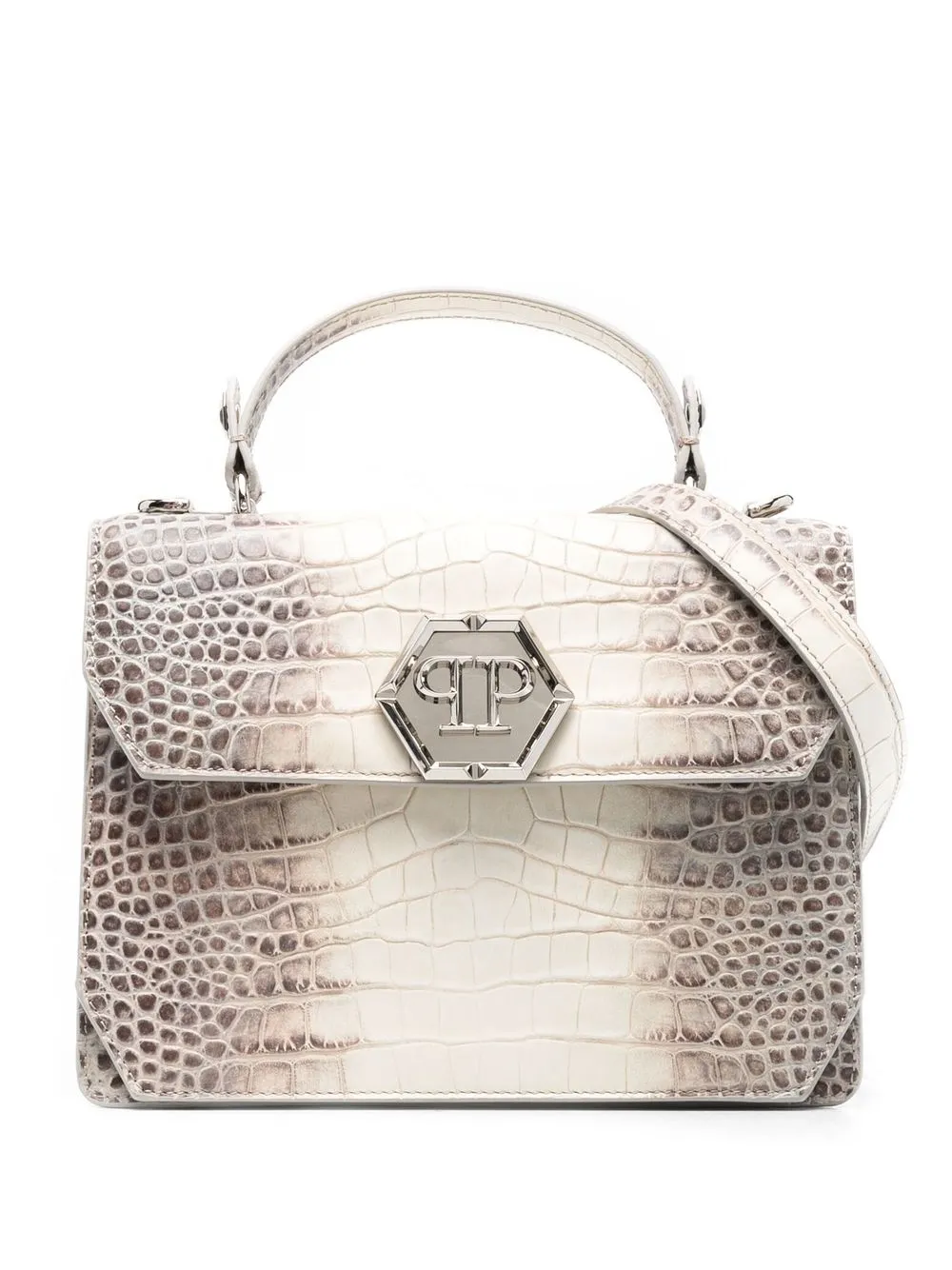 

Philipp Plein tote con logo hexagonal - Neutro