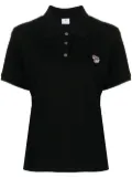 PS Paul Smith Zebra-patch polo top - Black