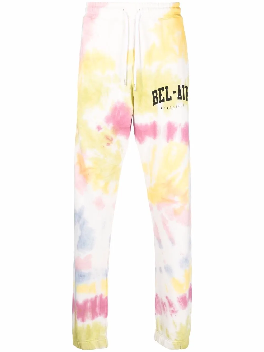 tie dye-print track pants