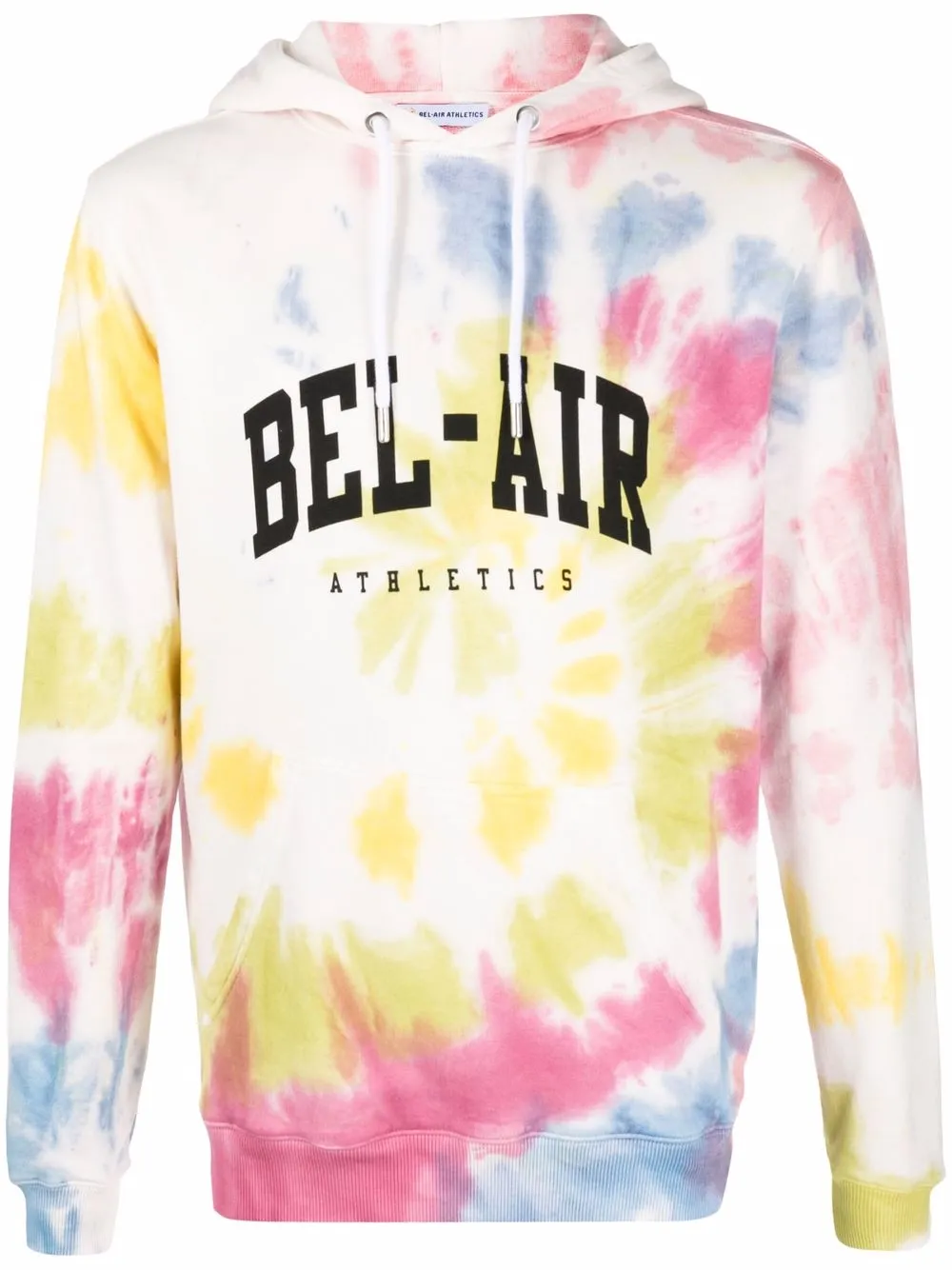 tie dye-print pullover hoodie