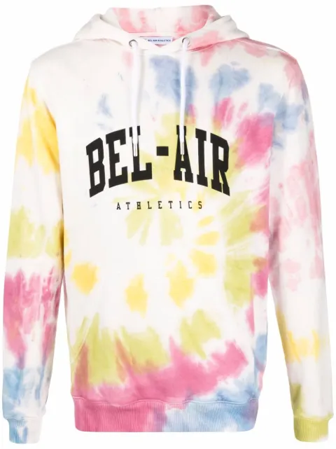 BEL-AIR ATHLETICS tie dye-print pullover hoodie