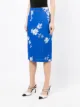 Nº21 floral-print zipped midi skirt