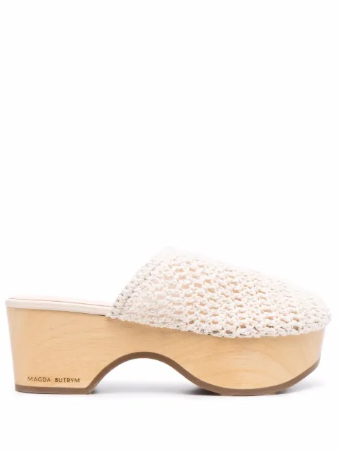 Magda Butrym crochet clog mules