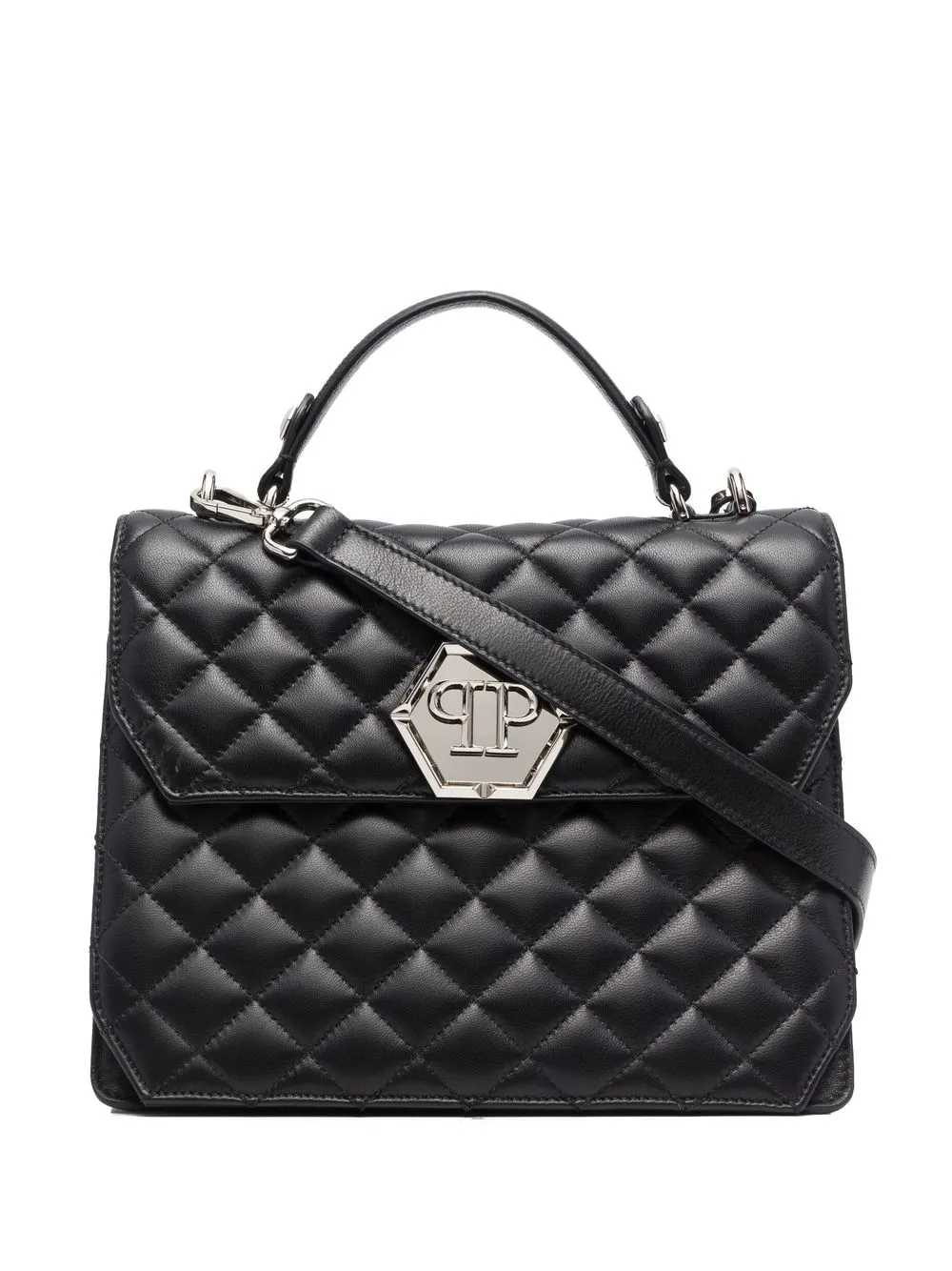 

Philipp Plein tote con monograma - Negro