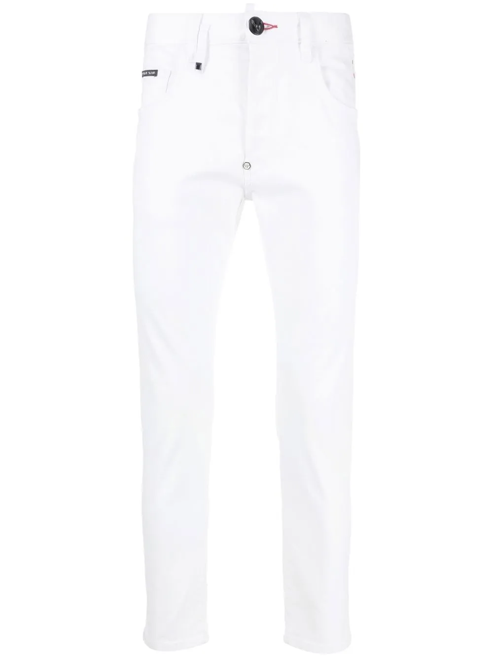 

Philipp Plein five-pocket skinny jeans - White