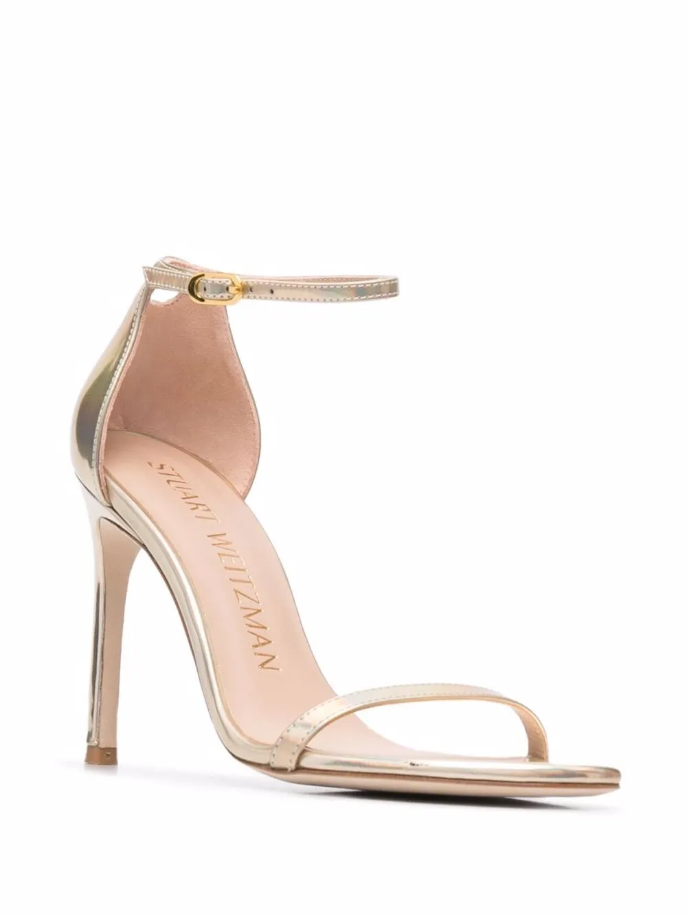 Stuart Weitzman Nudistsong stiletto sandalen - Goud