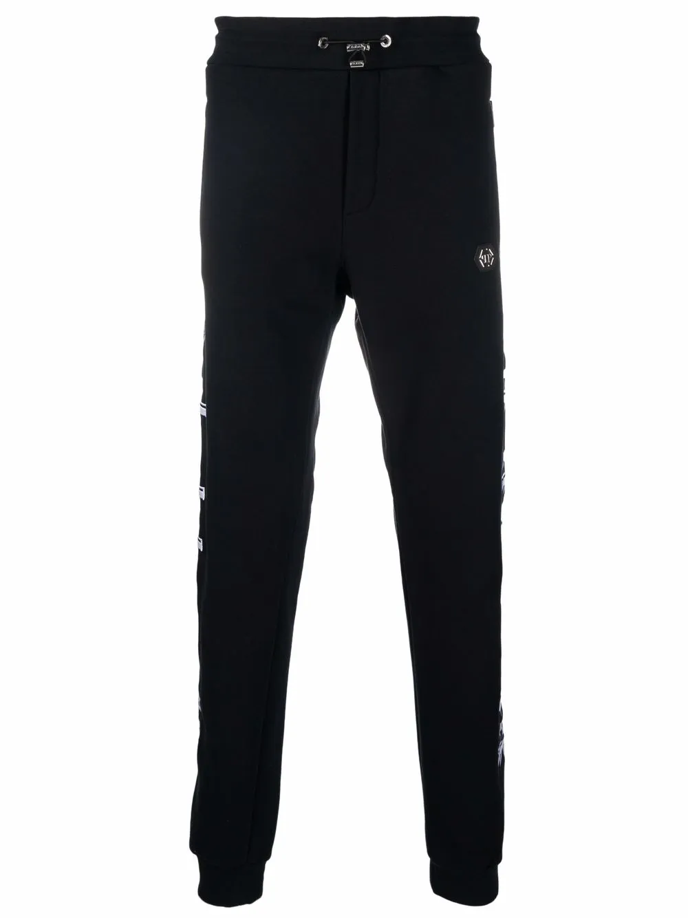 

Philipp Plein pantalones joggin con logo estampado - Negro