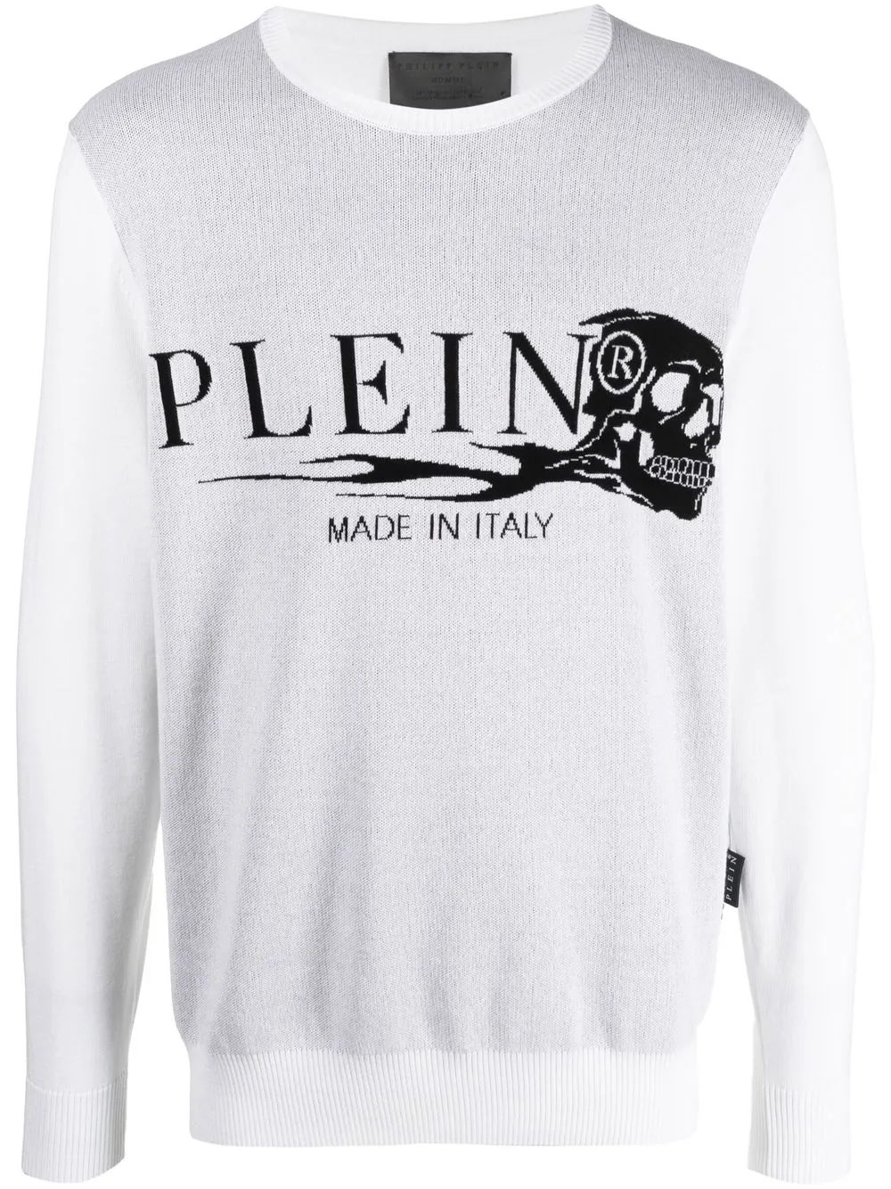 

Philipp Plein sudadera con logo estampado - Blanco