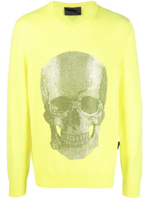 Philipp Plein Skull logo knitted sweater Men