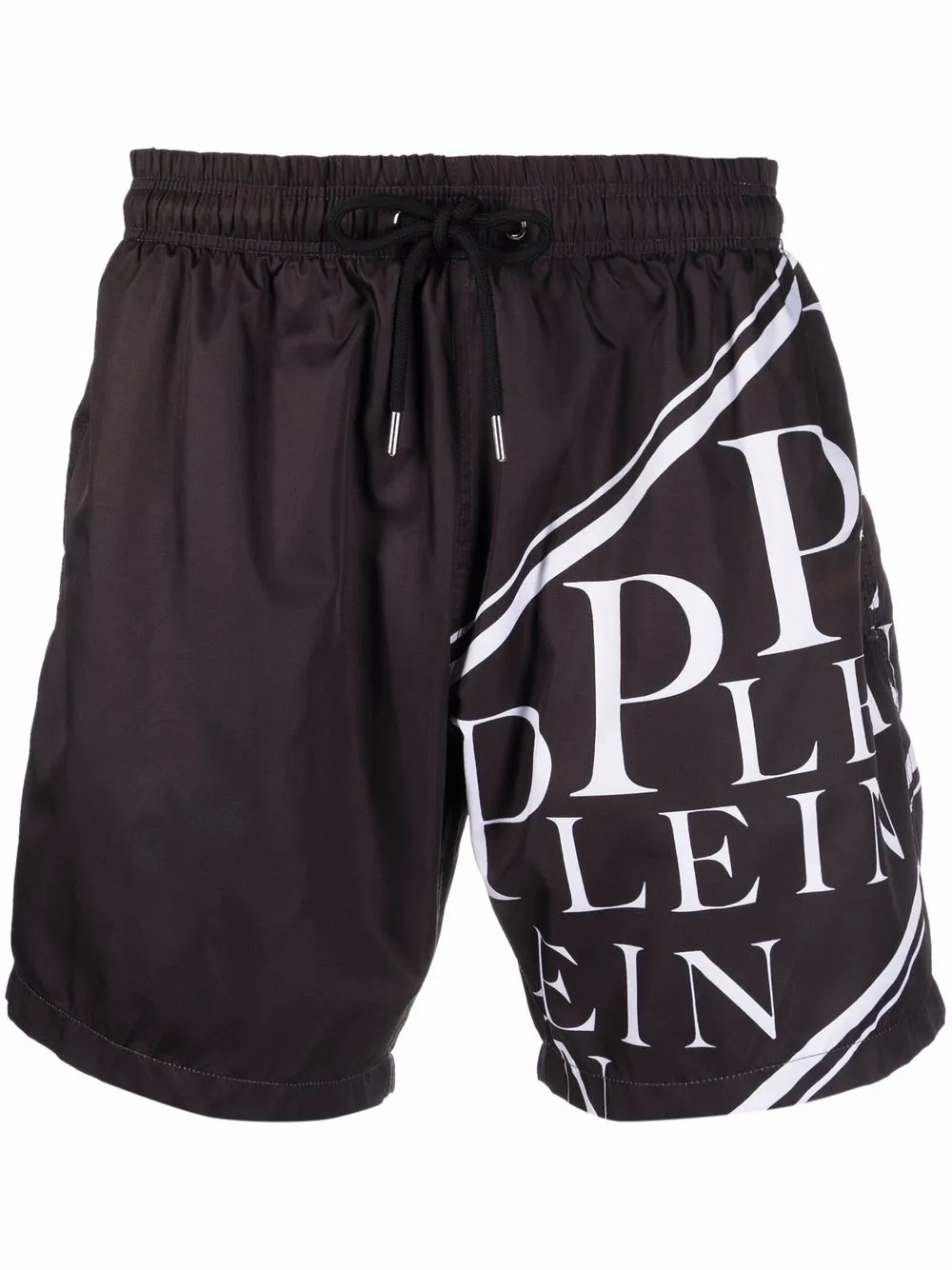 

Philipp Plein logo-print swim shorts - Black