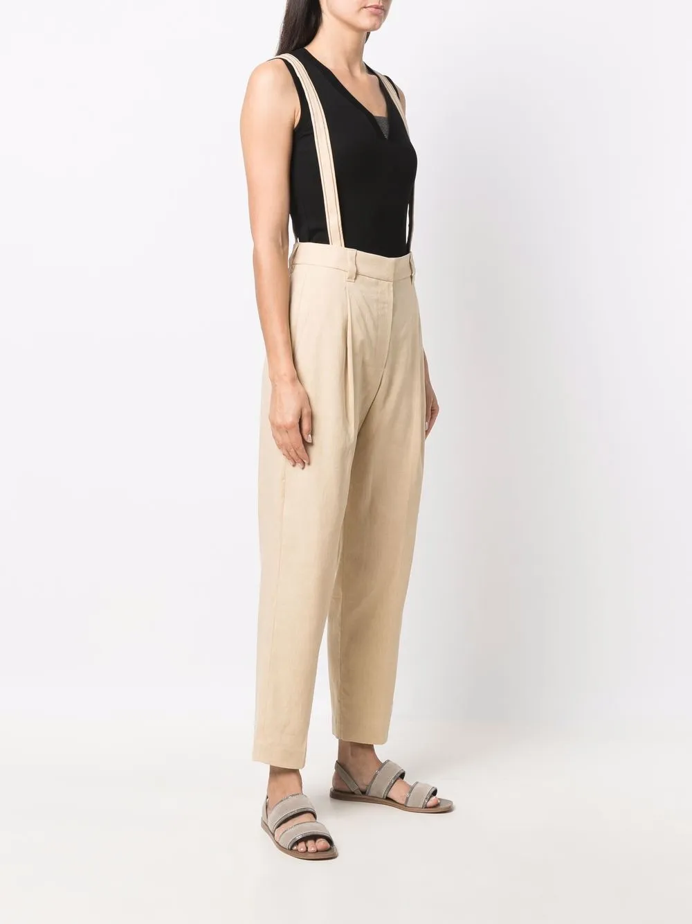 Brunello Cucinelli Straight plooibroek Beige