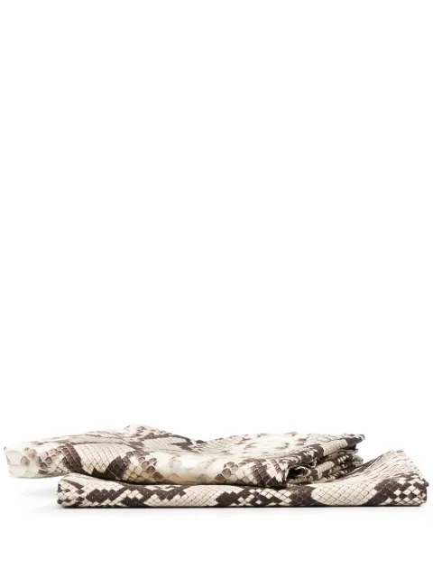 Philipp Plein all-over snakeskin-print pillowcase set