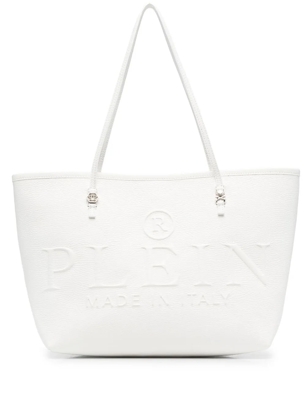 

Philipp Plein embossed-logo tote bag - White