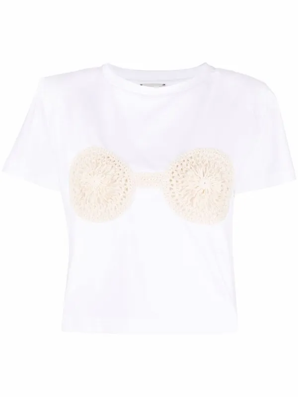 Tシャツ・カットソー MAGDA BUTRYM FW25 T-SHIRT WITH CROCHET BRA (108321 WHITE) 17797096_37481217_600.jpg