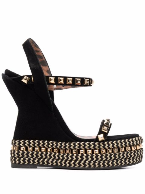 Philipp Plein studded wedge sandals Women