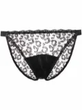 Fleur Of England Kittie semi-sheer brief - Black