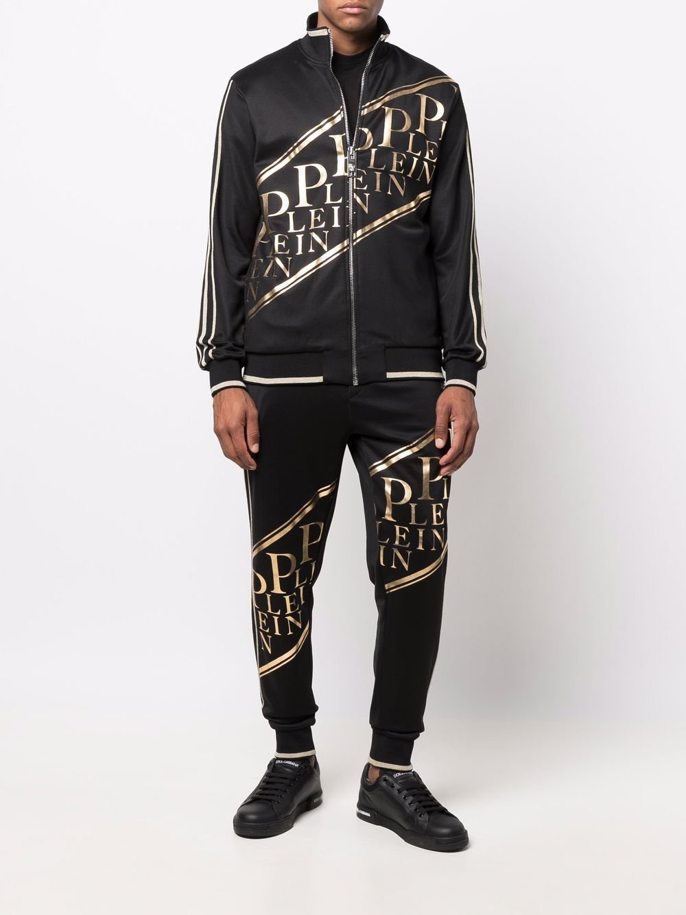 Philipp Plein Trainingspak met logoprint - Zwart