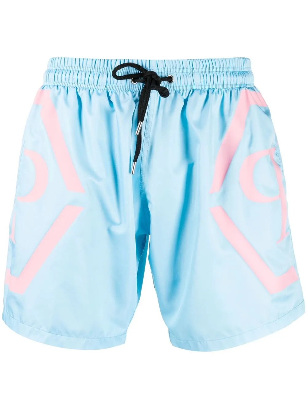 

Philipp Plein logo-print detail swim shorts - Blue