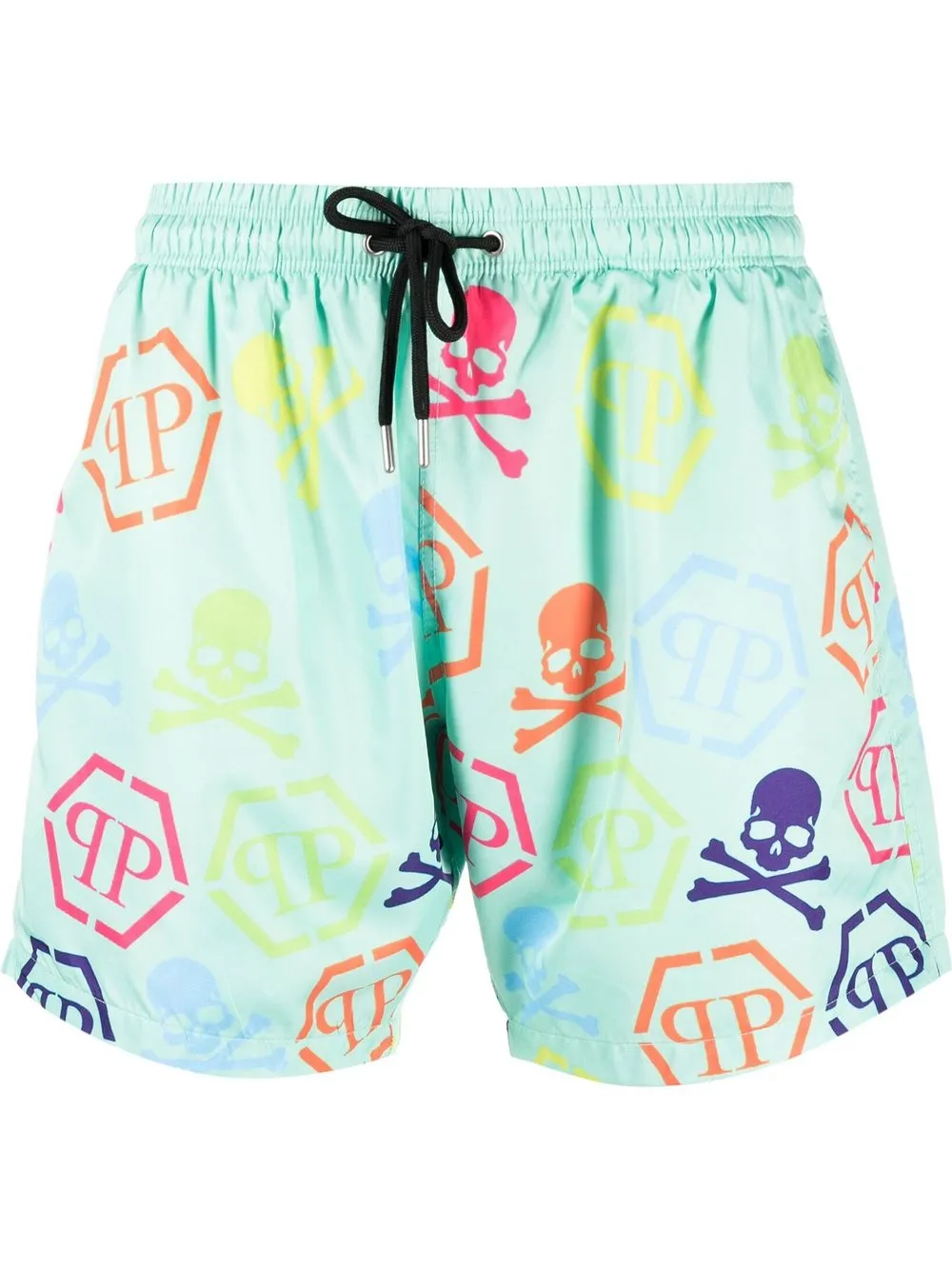 

Philipp Plein all-over logo-print detail swim shorts - Green