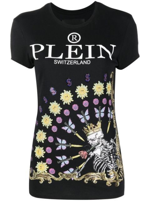 Philipp Plein skeleton-print round neck T-shirt Women