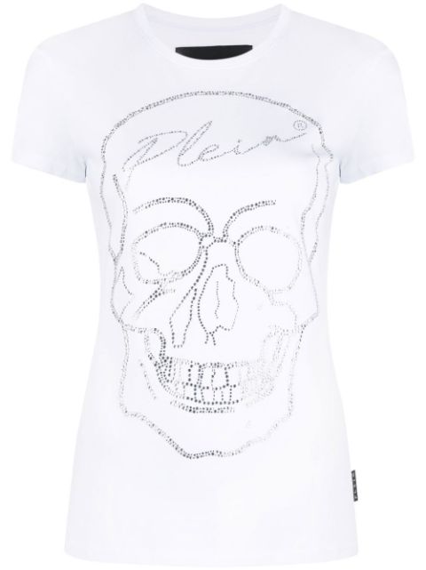 Philipp Plein skull motif rhinestone-embellished T-shirt Women