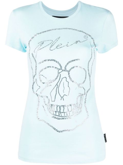 Philipp Plein crystal skull cotton T-shirt Women