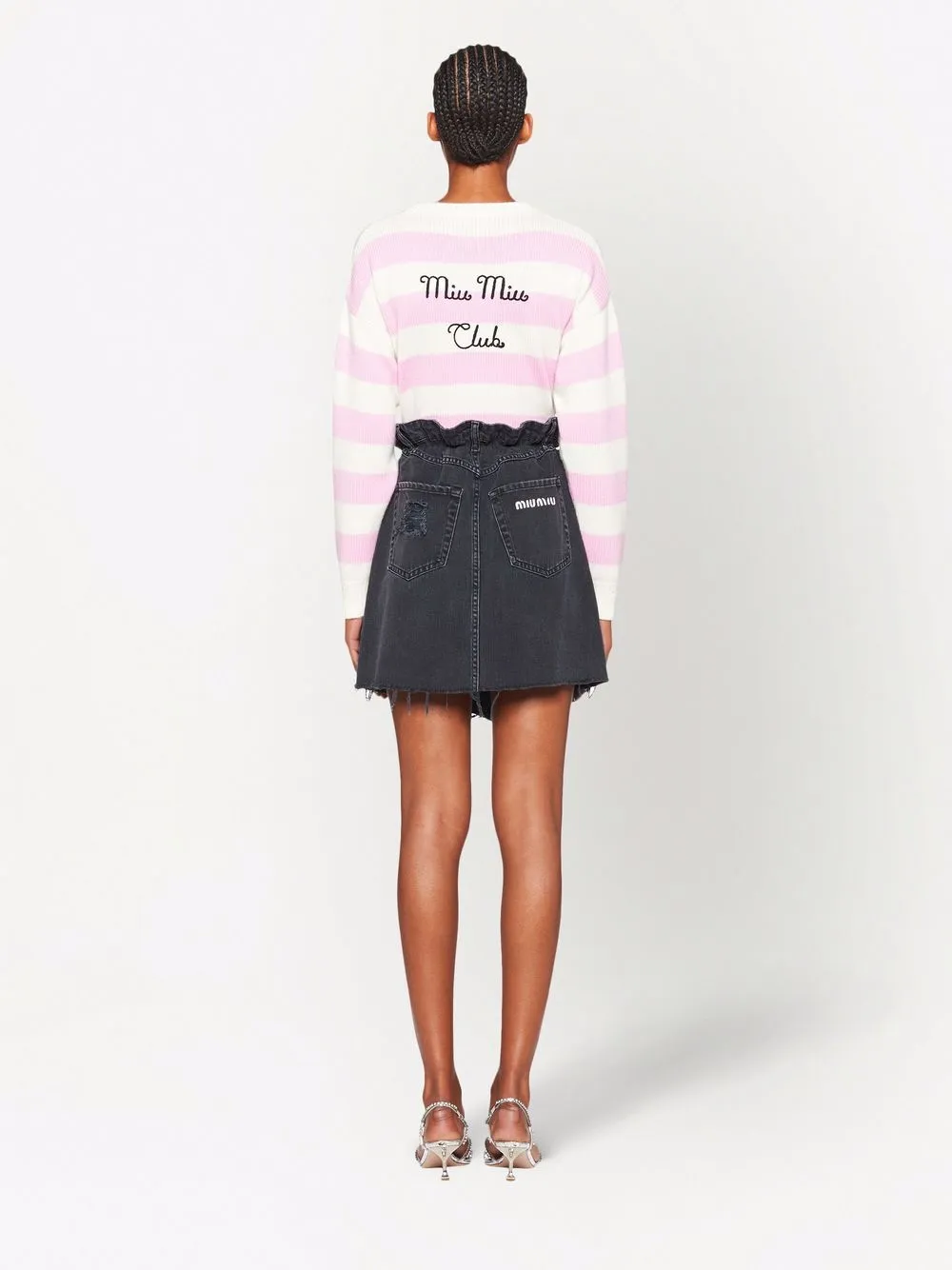 Miu miu striped sweater sale