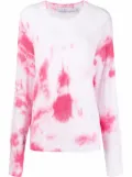 IRO tie-dye crew-neck jumper - White