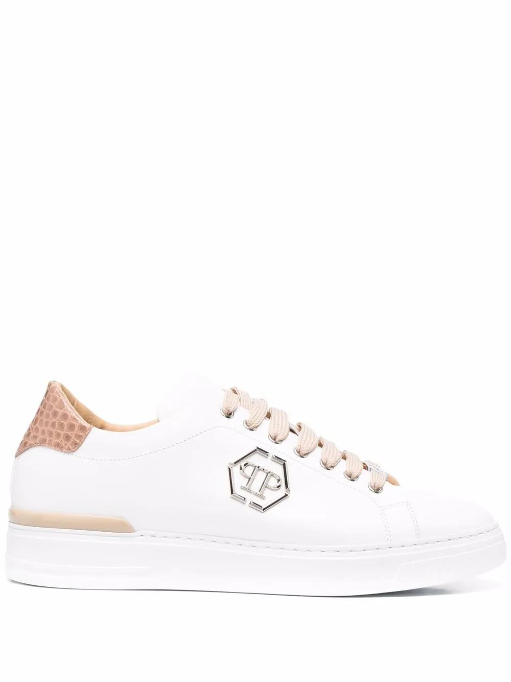 

Philipp Plein tenis bajos Hexagon - Blanco