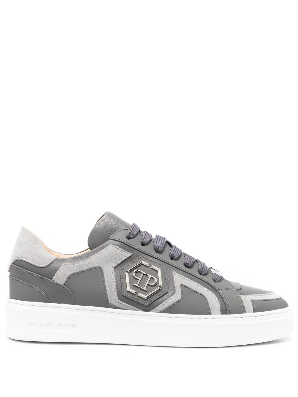 

Philipp Plein logo-plaque low top sneakers - Grey