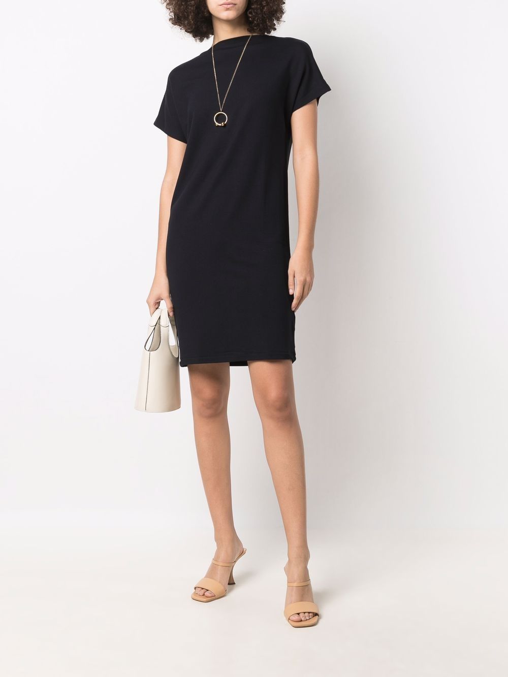 фото Majestic filatures knitted short-sleeve shift dress