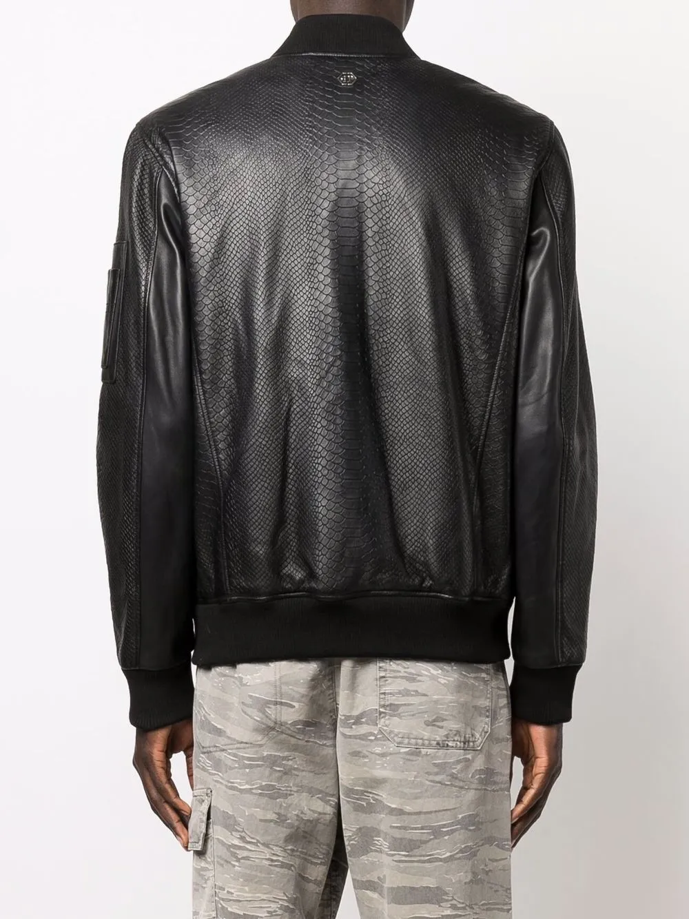 Philipp Plein python-embossed Leather 